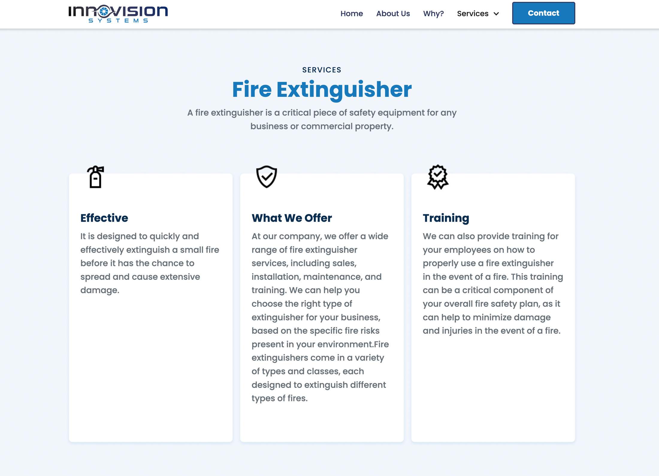 Fire Extinguisher Innovision Systems Dallas / Fort Worth Texas